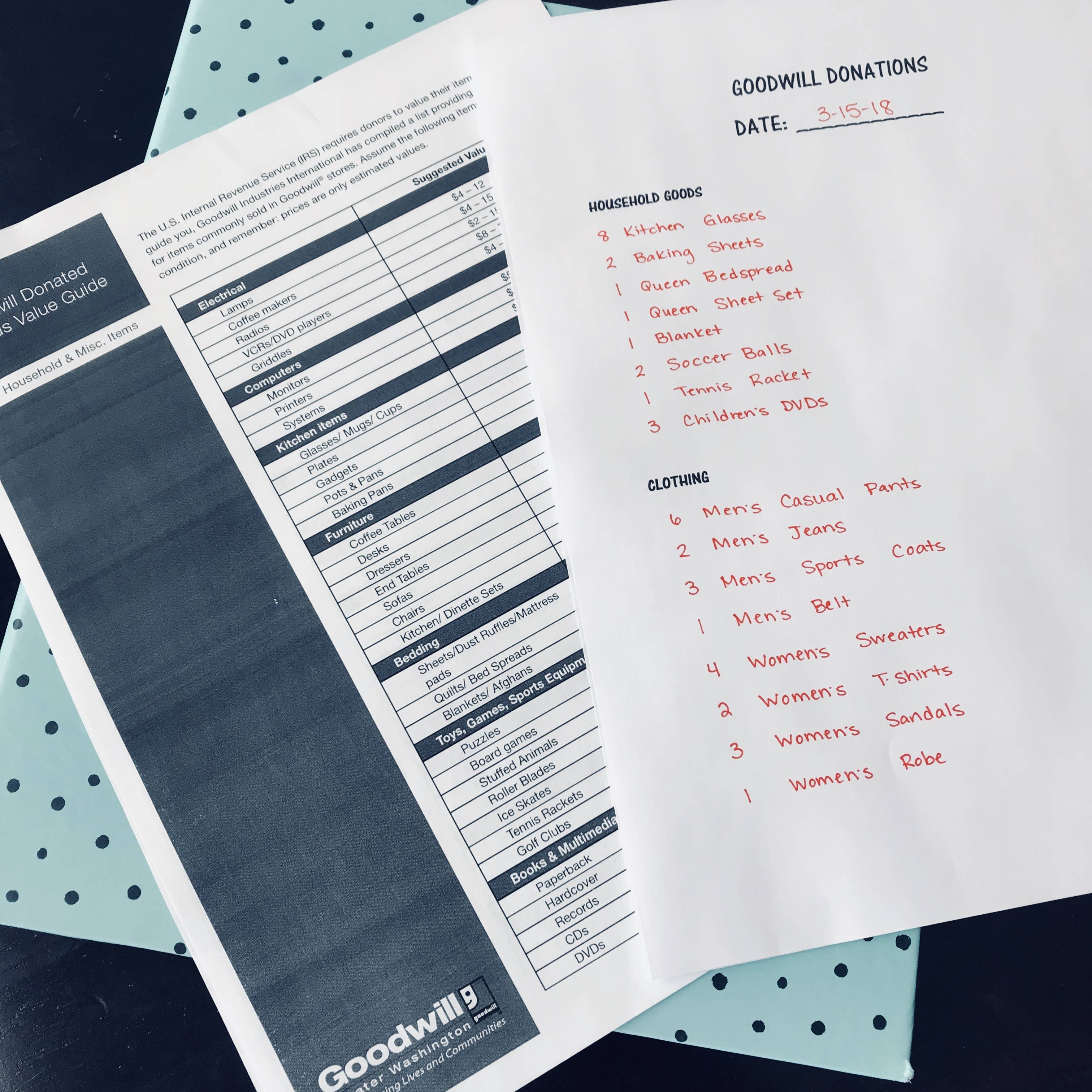 Track Donations for Itemizing