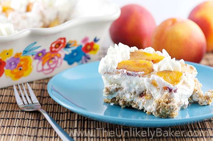 Peach Ice Box Cake Recipe for Summer