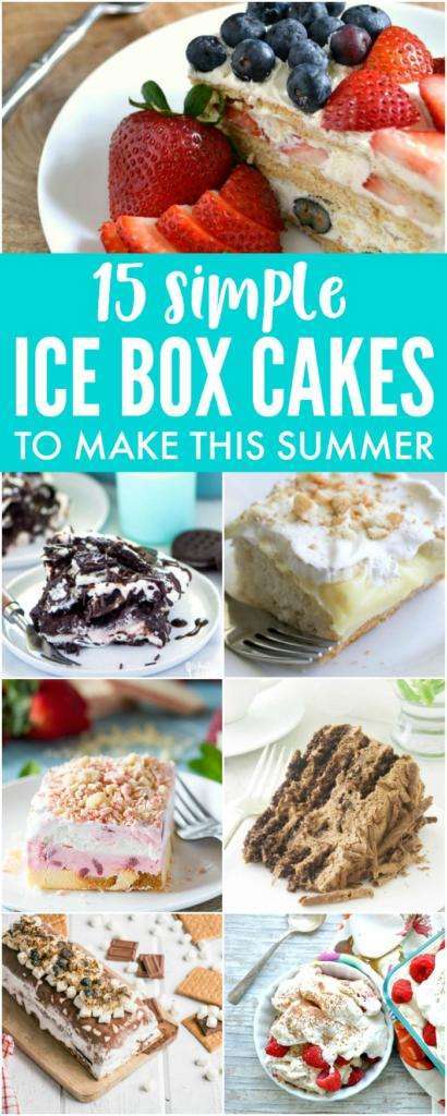 Summer Icebox Cake Recipes, Icebox Fruit Cake Recipes, and Easy Icebox Cake Recipes to keep your house cool while you cook all summer!
