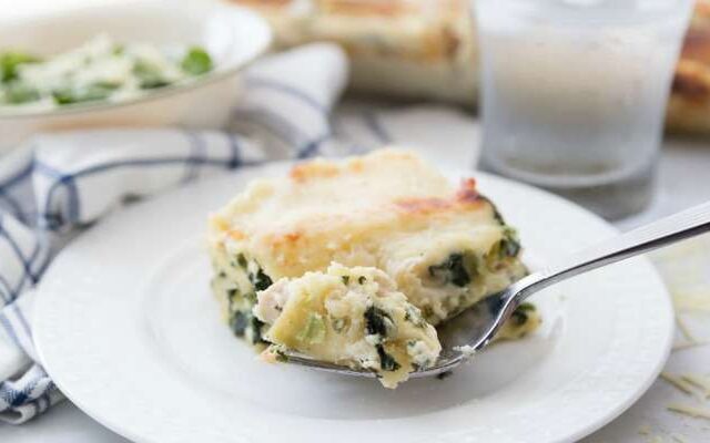 Grilled Chicken Alfredo Lasagna Featured