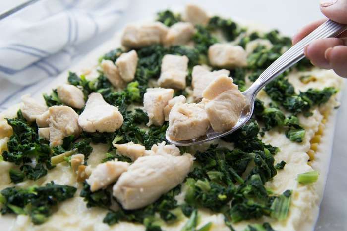 Grilled Chicken Alfredo Lasagna Recipe! An easy family, kid-friendly dinner recipe for your Meal Plan. White lasagna recipe that is easy to make. #whitelasagna #chicken #lasagna #alfredo #dinner #easy #recipe #quick #noboilnoodles Pizza Chicken Alfredo