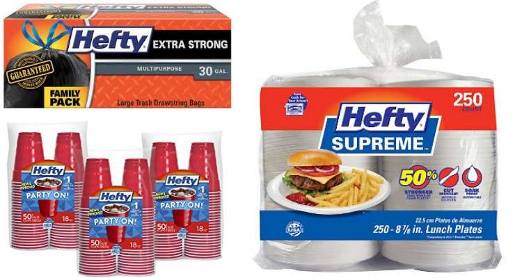 Printable Hefty Coupons for Trash Bags, Cups, Plates and More