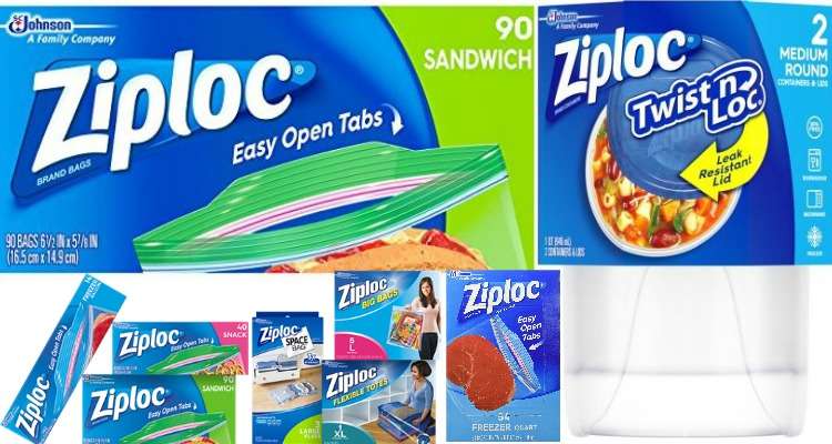 Printable Ziploc Coupons for Storage Bags, Sandwich Bags, Storage Containers, Freezer Bags and Space Bags