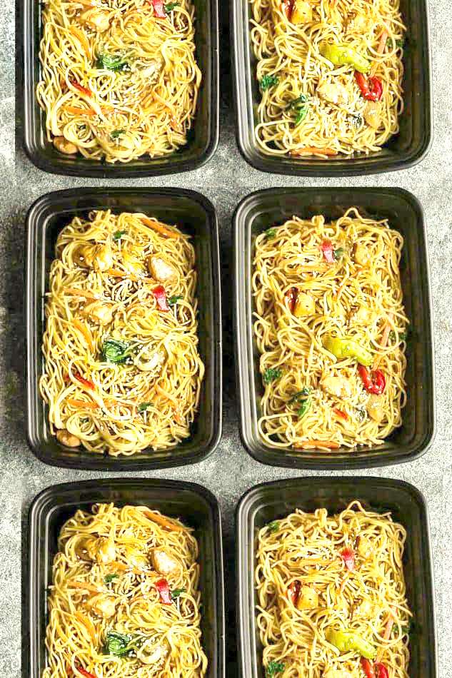 Chicken Chow Mein Meal Prep Recipes