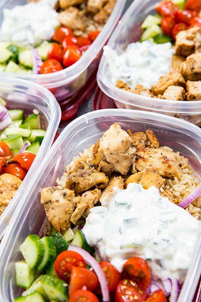 Greek Chicken Bowls Meal Prep Recipes