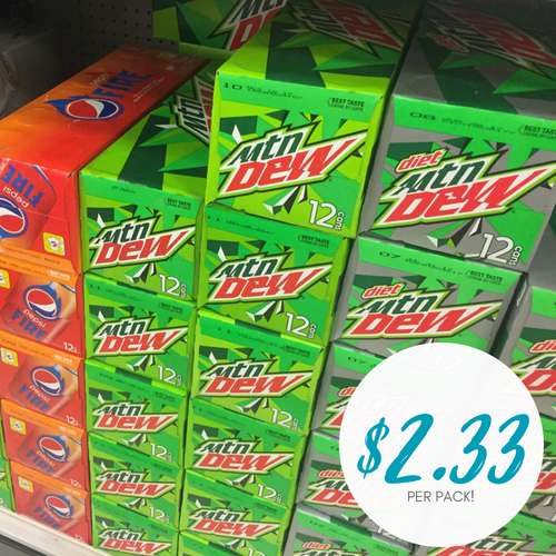 Mountain Dew 12 Packs Coupons Best Sales & Cheap Deals