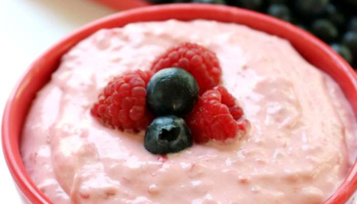Raspberry Fruit Dip Featured
