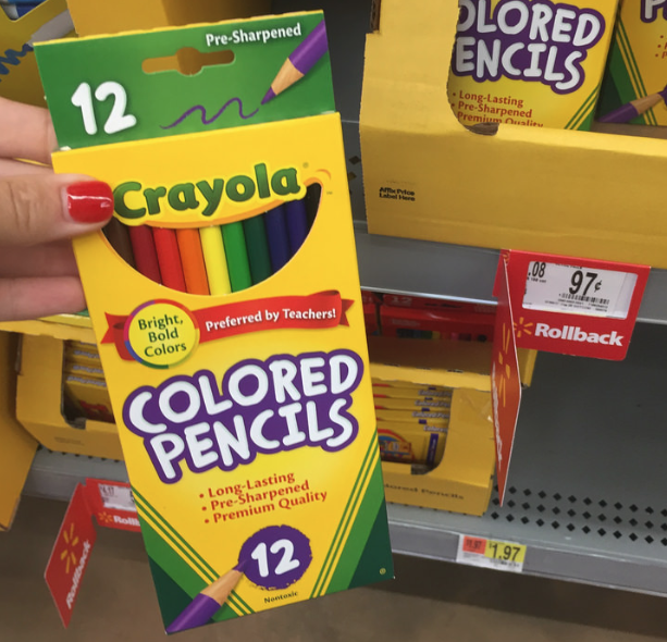 crayola colored pencils