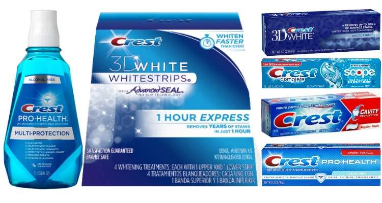 Printable Crest Coupons for Toothpaste, Mouthwash and White Strips