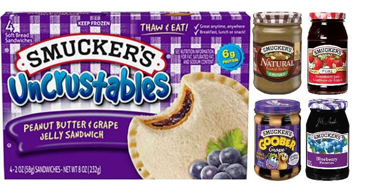 Printable Smuckers Coupons for Uncrustables, Jam, Peanut Butter and More