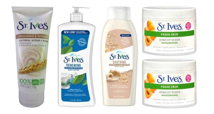 Printable St. Ives Coupons for Lotion, Facial Scrub, Facial Masks and More