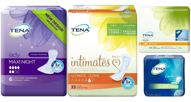 Printable Tena Coupons for Liners, Pads and Underwear