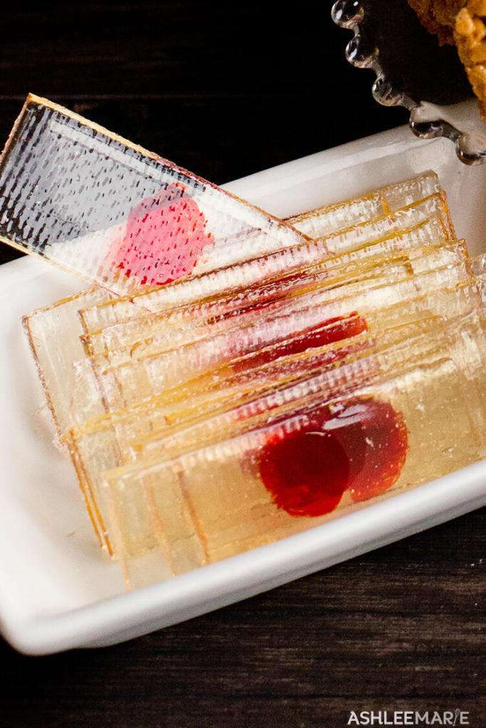 Bloody Candy Slides Halloween Snacks