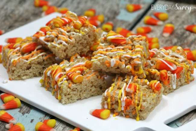 Candy Corn Rice Krispie Treats