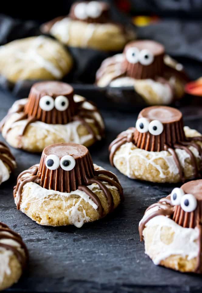 Halloween Desserts - Spooky Spider Cookies
