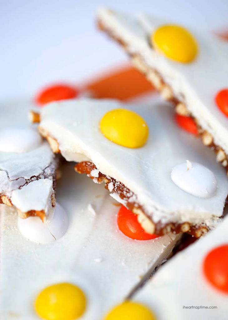 Salted Caramel Candy Corn Bark