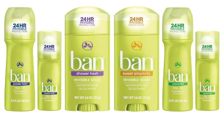 Printable Ban Coupons for Deodorant