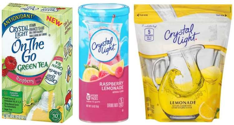 Printable Crystal Light Coupons for Flavored Water Enhancer