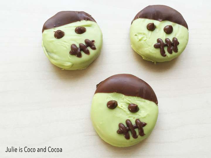 Halloween Desserts - Frankenstein Cookies - Julie Measures