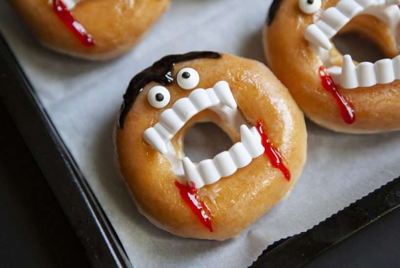 Halloween Desserts - Vampire Donuts -Southern Family Fun 