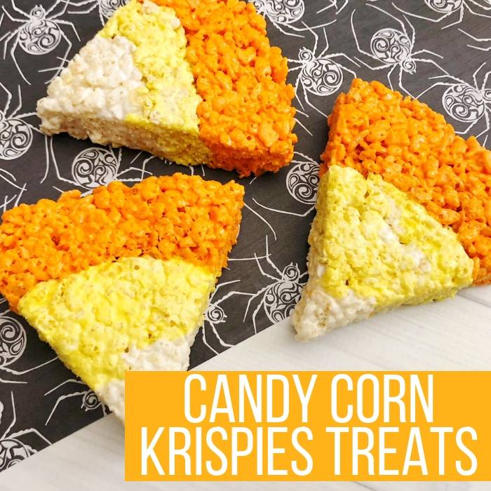 Candy Corn Rice Krispies Treats 