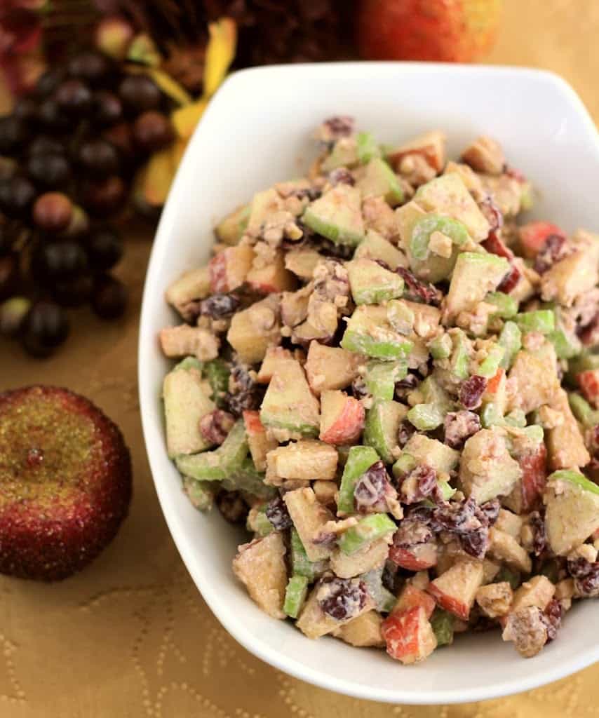 Sweet Thanksgiving Salads -Waldorf Cinnamon Apple Salad