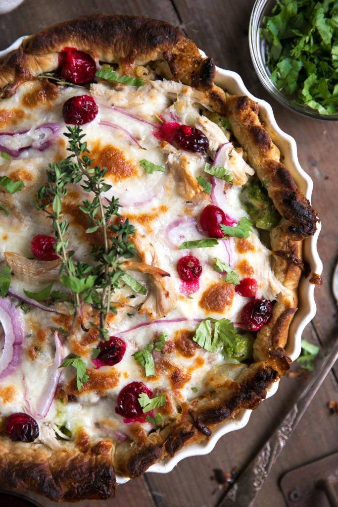 How To Use Leftovers At Thanksgiving - Turkey BBQ Pizza