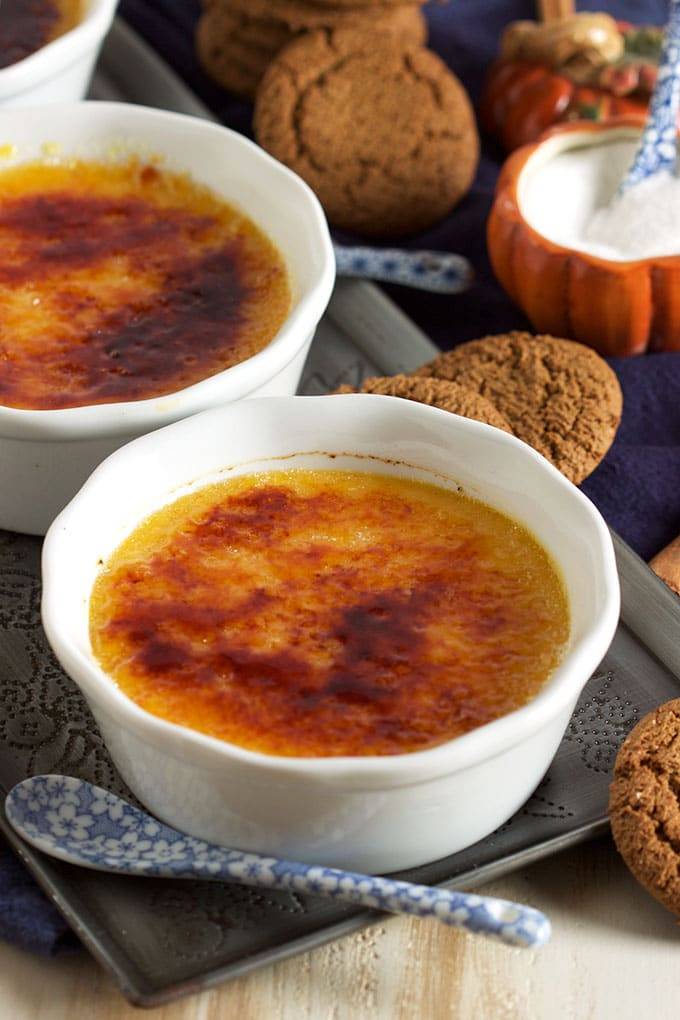 Delicious Thanksgiving Desserts - Pumpkin SPice Creme Brulee