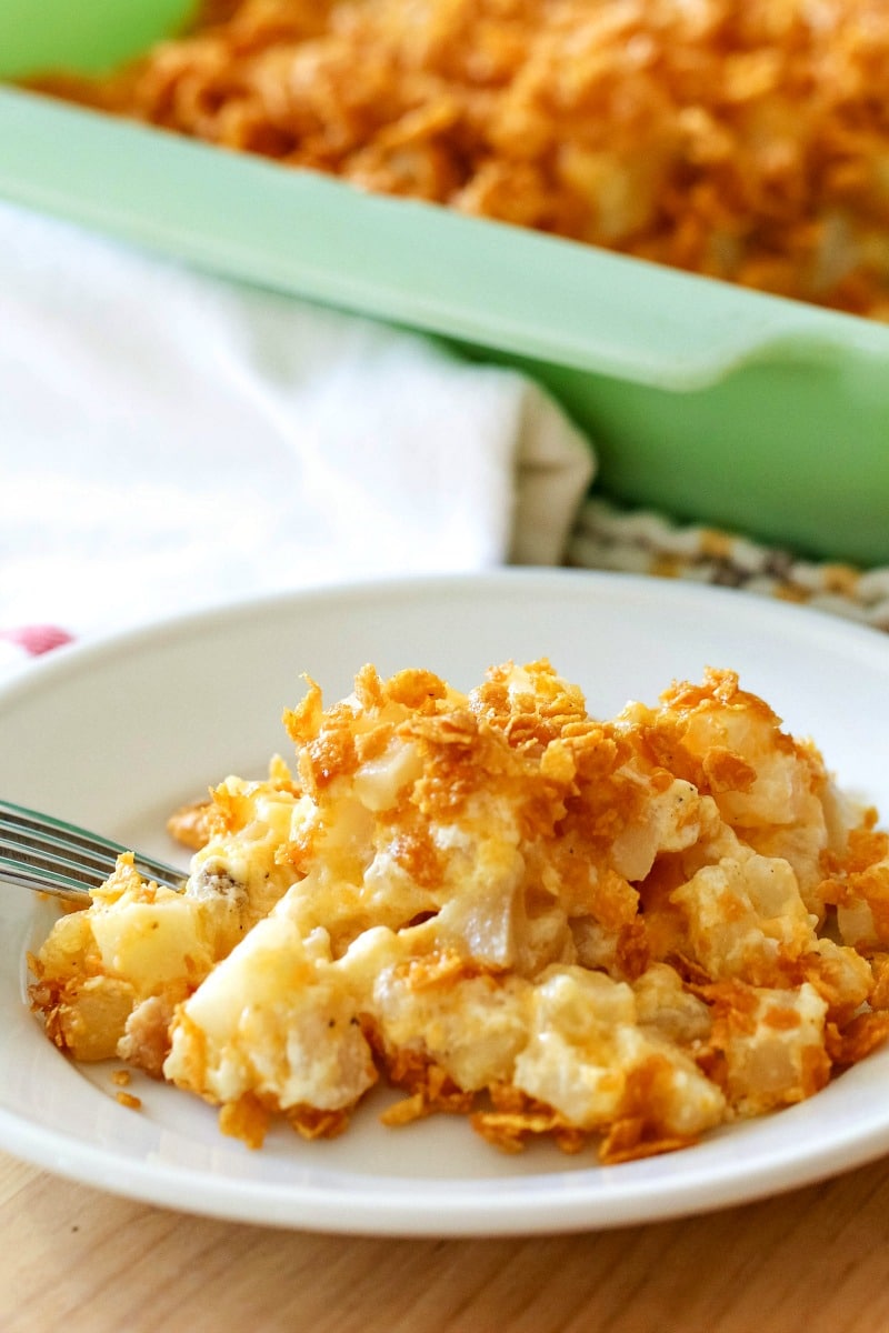 Thanksgiving Potluck Ideas - Cheesy Potato Casserole