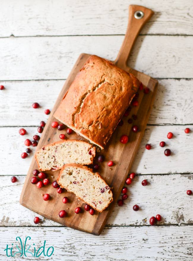 Thanksgiving Leftover ideas - Cranberry Nut Bread
