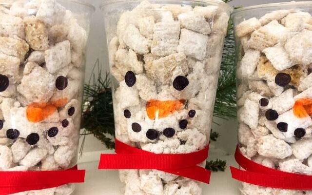 easy snowman cups