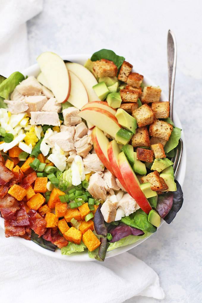 Light Thanksgiving leftover Recipes - Turkey Cobb Salad