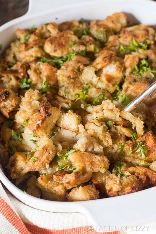 Make Ahead Recipes for Thanksgiving - Turkey Stuffing 