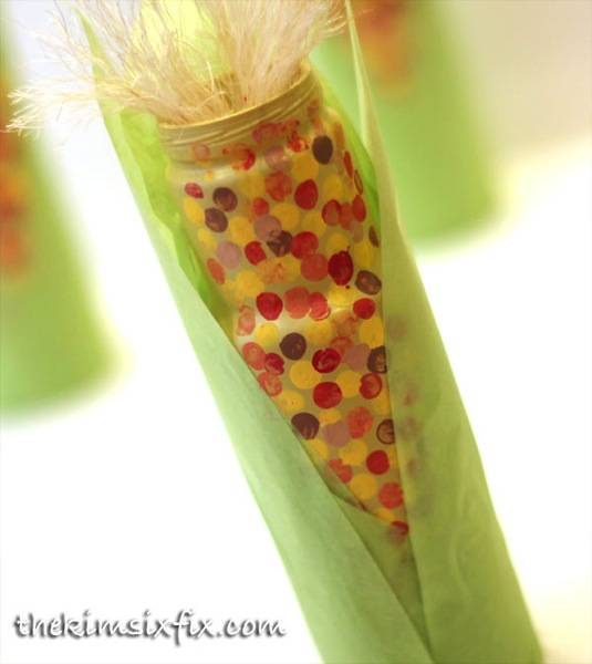 Thanksgiving Kid Decorations - Indian Corn 