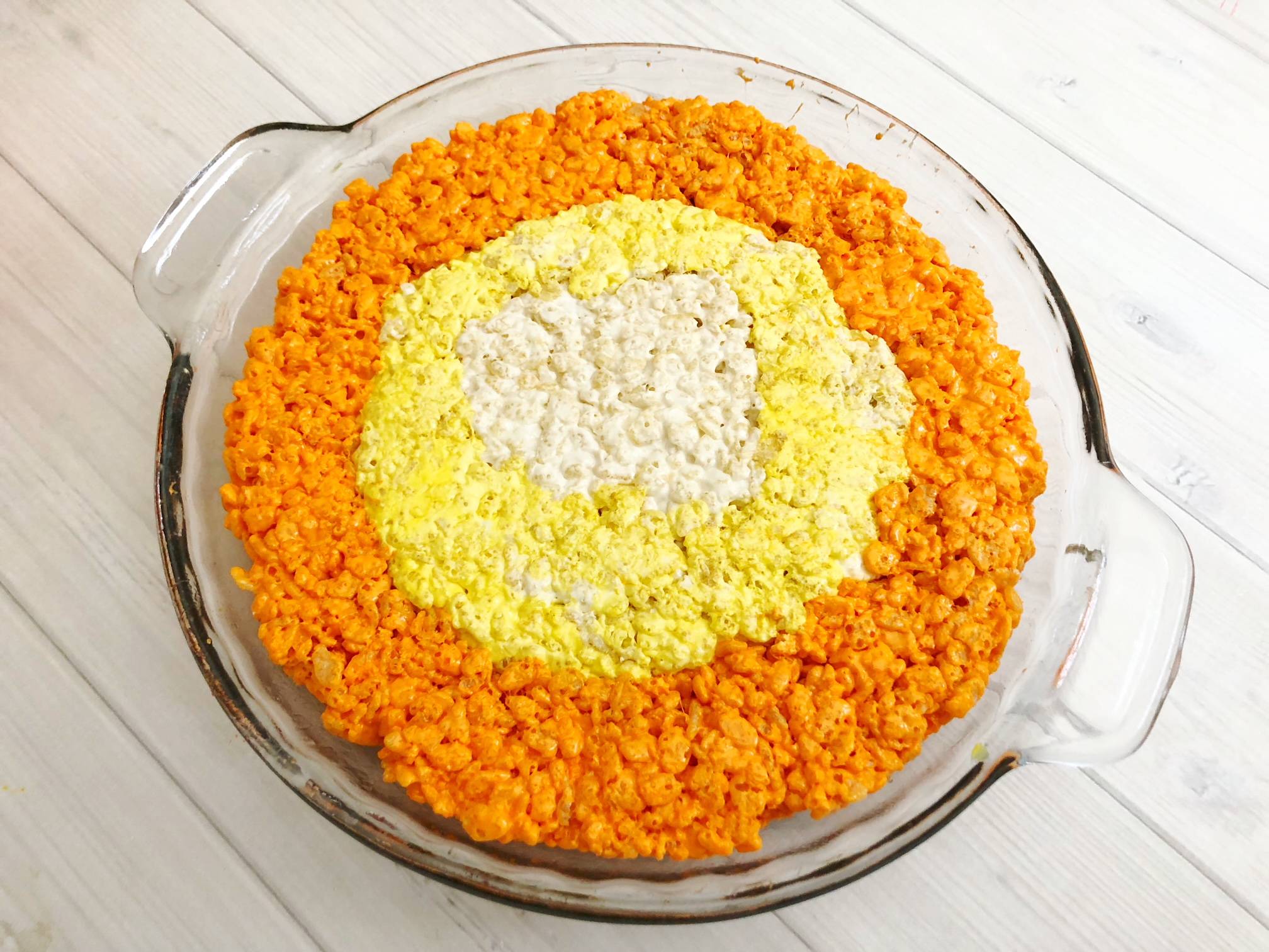 Candy Corn Rice Krispies Treats Recipe