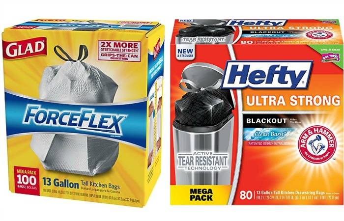 Hefty 30-Gallons Black Plastic Can Flap Tie Trash Bag (240-Count) in the Trash  Bags department at