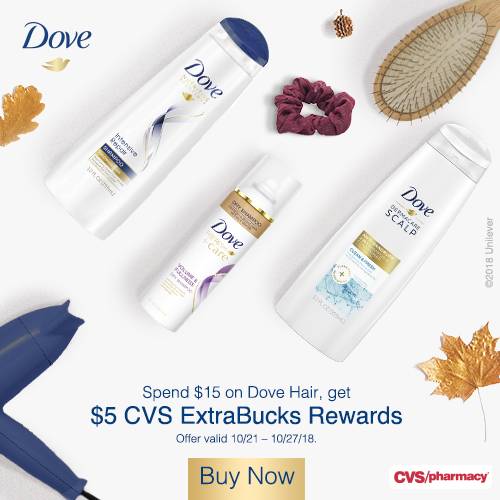 Dove Hair Care sale at CVS