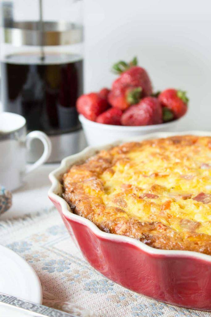 Christmas Morning Breakfast Ideas - Baked Egg Casserole 