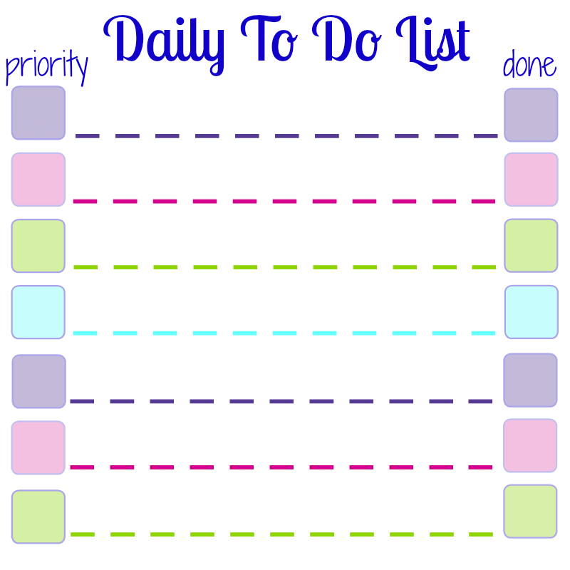 To-do list printables 