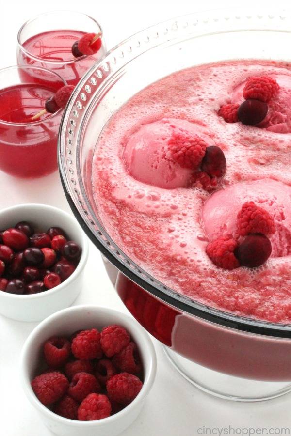 christmas punch recipe - raspberry holiday punch