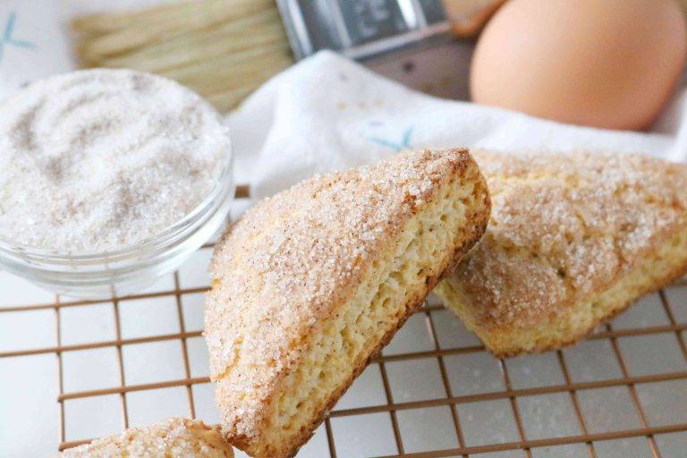 Make ahead Christmas Breakfast Recipes - Snickerdoodle Scones 