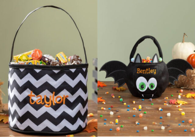 Personalized Trick-Or-Treat Candy Baskets