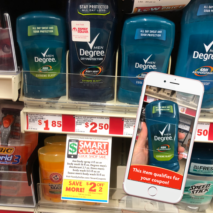Degree Deodorant Smart Coupon at Family Dollar