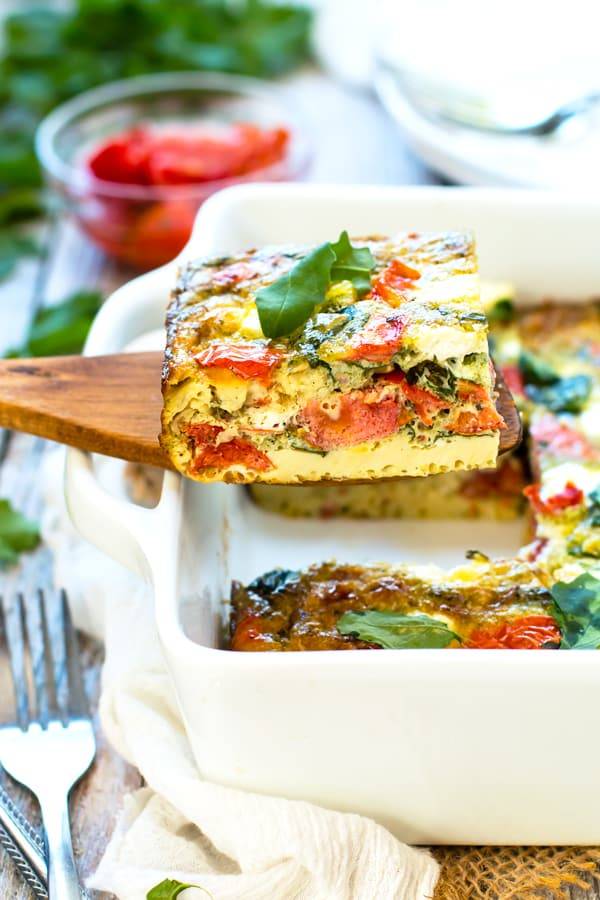 Quick Breakfast Recipes for Christmas - Baked Fritata