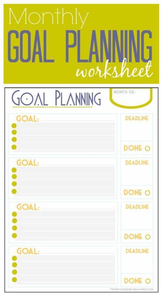Goals printable