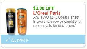 L'Oreal Shampoo Coupons | L'Oreal Advanced, Elvive, Conditioner Sales