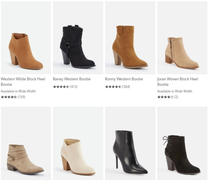 justfab boot sale