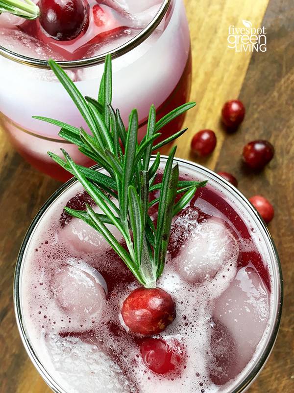 cranberry holiday drinks