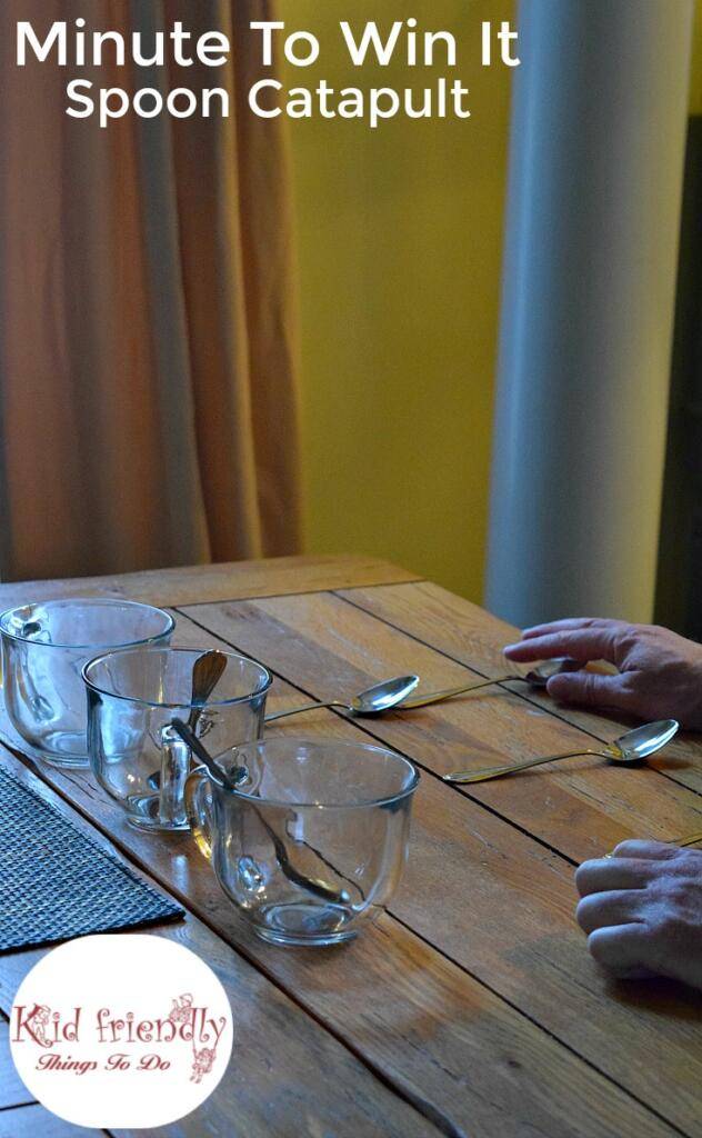 spoon catapult game for New Years Eve