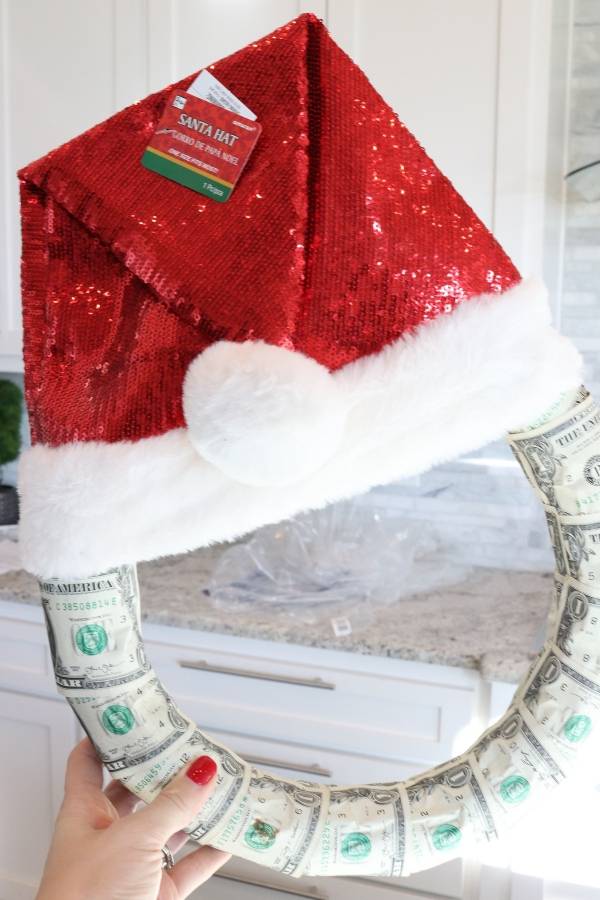 Santa Cash Wreath